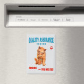 QA Tester Cat Humor マグネット (インサイチュ (食洗機))
