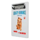 QA Tester Cat Humor ミニクリップボード (アングル2)