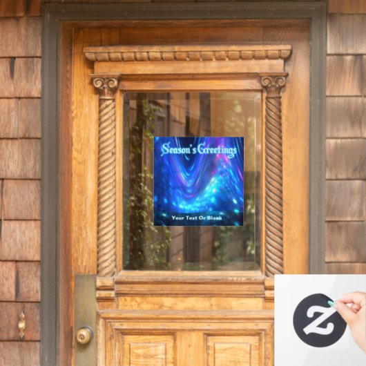 Qaanaaq – シーズンズグリーティングホリデーカード ウィンドウサイン (ホームデコレーション)