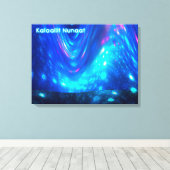 Qaanaaq – ノーザンライト キャンバスプリント (インサイチュ (ウッドフロア))