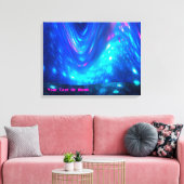 Qaanaaq – ノーザンライト キャンバスプリント (インサイチュ (リビング))