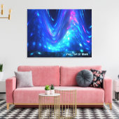 Qaanaaq – ノーザンライト キャンバスプリント (インサイチュ (リビング))