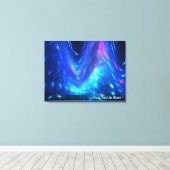 Qaanaaq – ノーザンライト キャンバスプリント (インサイチュ (ウッドフロア))