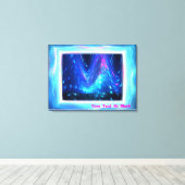 Qaanaaq – ノーザンライト キャンバスプリント (インサイチュ (ウッドフロア))