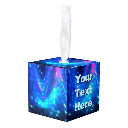 Qaanaaq – ノーザンライト キューブオーナメント (正面アングル)