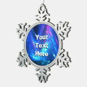 Qaanaaq – ノーザンライト スノーフレークピューターオーナメント (右)