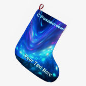 Qaanaaq – ノーザンライト ラージクリスマスストッキング (正面 (吊り時))