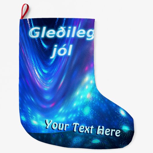 Qaanaaq – ノーザンライト ラージクリスマスストッキング (正面)