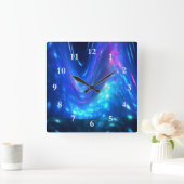 Qaanaaq - Northern Lights スクエア壁時計 (ホーム)