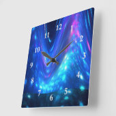 Qaanaaq - Northern Lights スクエア壁時計 (傾斜)