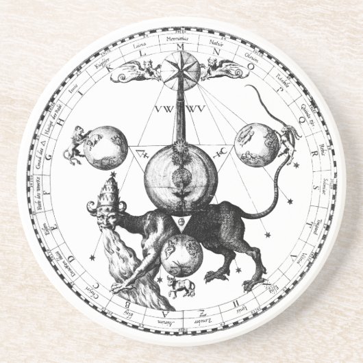 Qabalahの曼荼羅 コースター (正面)