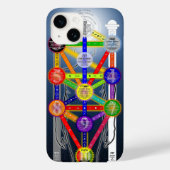 Qabalistic Tree of Life DiagramチャートKabbalah Case-Mate iPhoneケース (裏面)