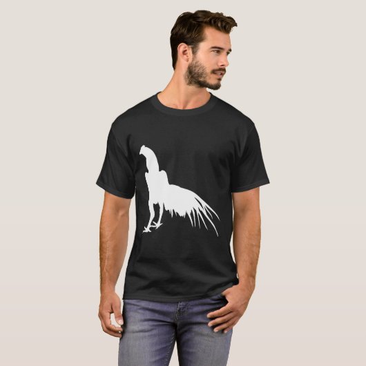 Qaib Thai Rooster Chicken  Tシャツ (正面フル)