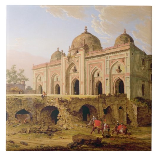 Qal A-l-Kuhna Masjid、Purana Qila、デリー、c.1 タイル (正面)