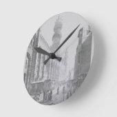 Qalaounのモスクの外面は、めっきします20をからの「 ラウンド壁時計 (傾斜)