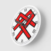 QARNSクロック ラウンド壁時計 (傾斜)