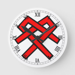 QARNSクロック ラウンド壁時計