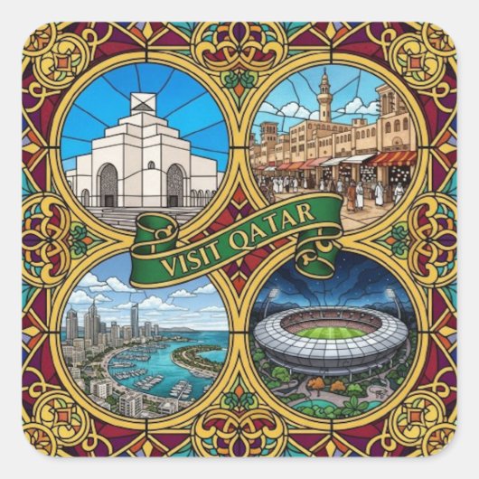 QATAR スクエアシール (正面)