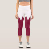 Qatar Flag カプリレギンス (正面)