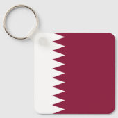 Qatar Flag キーホルダー (正面)