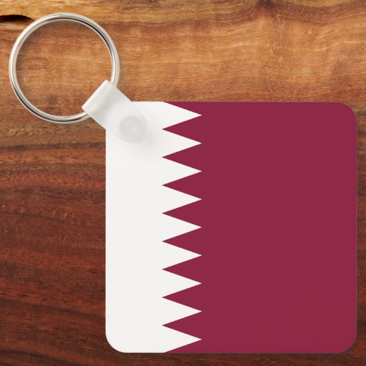 Qatar Flag キーホルダー (正面)