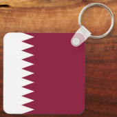 Qatar Flag キーホルダー (裏面)