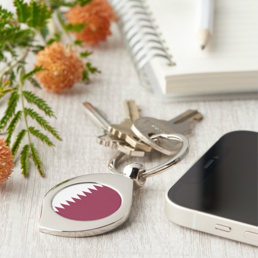 Qatar Flag キーホルダー (側面)