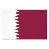 Qatar Flag フォトプリント (正面)