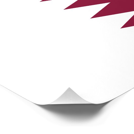 Qatar Flag フォトプリント (角)