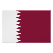Qatar Flag ポスター (正面)