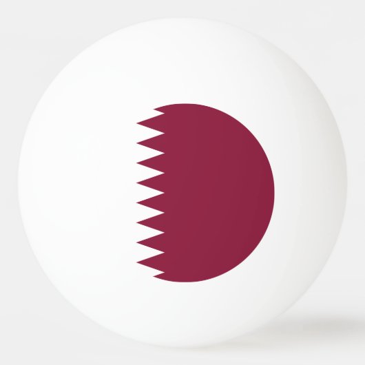Qatar Flag 卓球ボール (正面)
