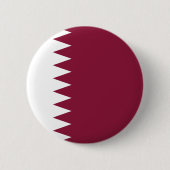 Qatar Flag 缶バッジ (正面)