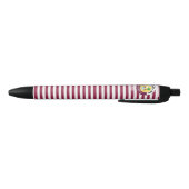 Qatar Flag Cute Patriotic Black Ink Pen 黒ボールペン (ボトム)
