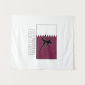 Qatar Football Soccer National Team タペストリー (正面(横))