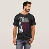 Qatar It's In My DNA Cute Qatari Fingerprint Qatar Tシャツ (正面フル)