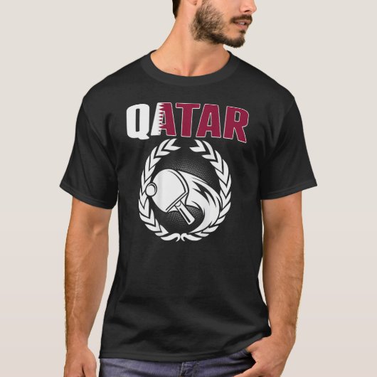 Qatar Ping Pong  Proud Qatari Table Tennis Support Tシャツ (正面)