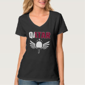 Qatar Ping Pong  Proud Qatari Table Tennis Support Tシャツ (正面)