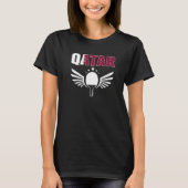 Qatar Ping Pong  Proud Qatari Table Tennis Support Tシャツ (正面)