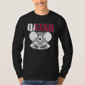 Qatar Ping Pong  Proud Qatari Table Tennis Support Tシャツ (正面)