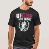 Qatar Table Tennis   Qatari Ping Pong Team Support Tシャツ (正面)