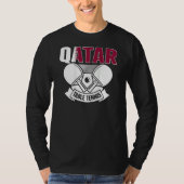 Qatar Table Tennis   Support Qatari Ping Pong Team Tシャツ (正面)