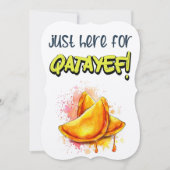 Qatayefقطايف رمضان بالعربي مضحكのためにここだけ 招待状 (正面)