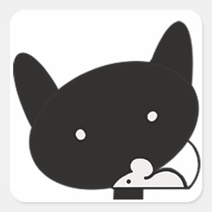 QatNMhouseアバターステッカー スクエアシール