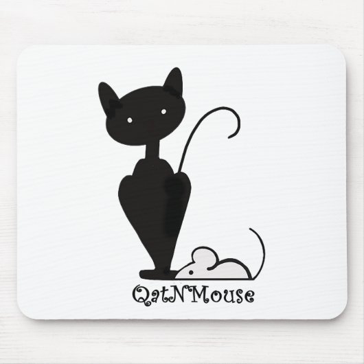 QatNMhouseロゴマウスパッド マウスパッド (正面)