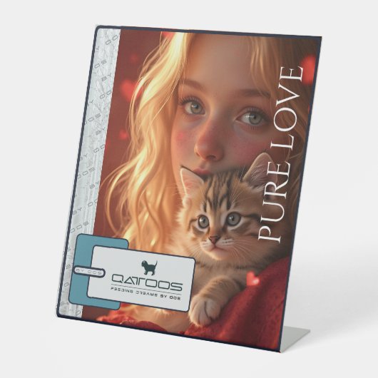 QATTOOSペデスタルサイン 台座サイン (正面)