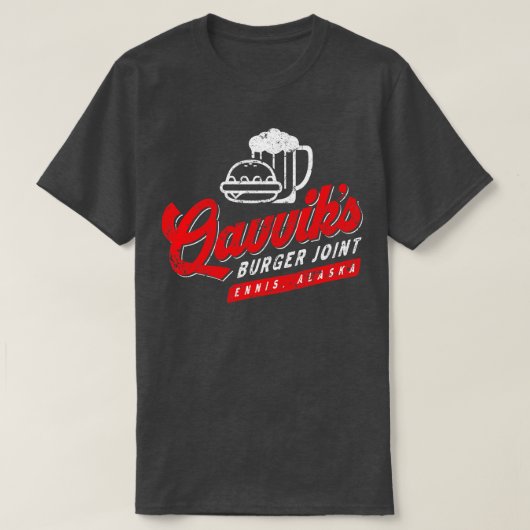 Qavviks BurgerジョイントTシャツ Tシャツ (デザイン正面)