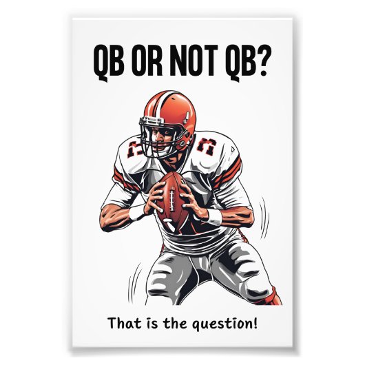QBか不QBか? フォトプリント (正面)