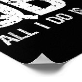 Qb1 All I Do Is Win Football Starting Quarterback  ポスター (角)