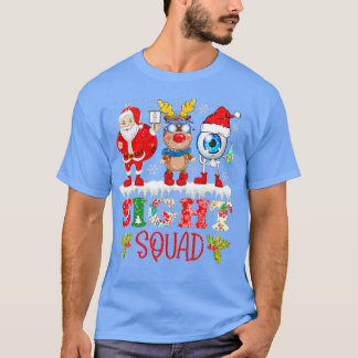 QbBX Santa Sight Squad Christmas Optometristクリスマス Tシャツ