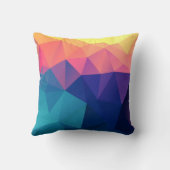 QDWAV • 多彩の多角形の枕 クッション (裏面)